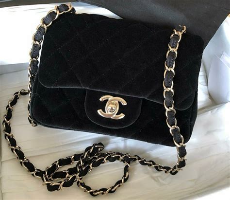 chanel velvet bag black|velvet Chanel bags for women.